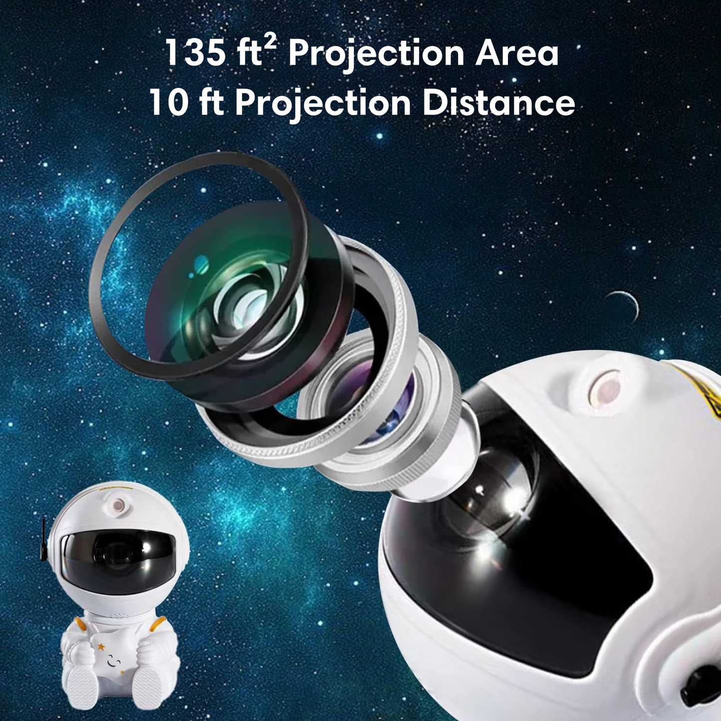 ⭐ Galaxy Astronaut Night Light Projector (🔥LIMITED FREE SHIPPING🔥)